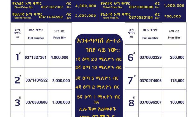 Admas Digital Lottery 037 Hamle 2017 (Aug 2025) Results & Winning Numbers