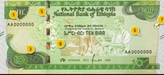 Ethiopia new birr notes 200 100 50 10 ኢትዮጵያ ብር አዲስ አዳዲስ አዲሱ ኖት (3)
